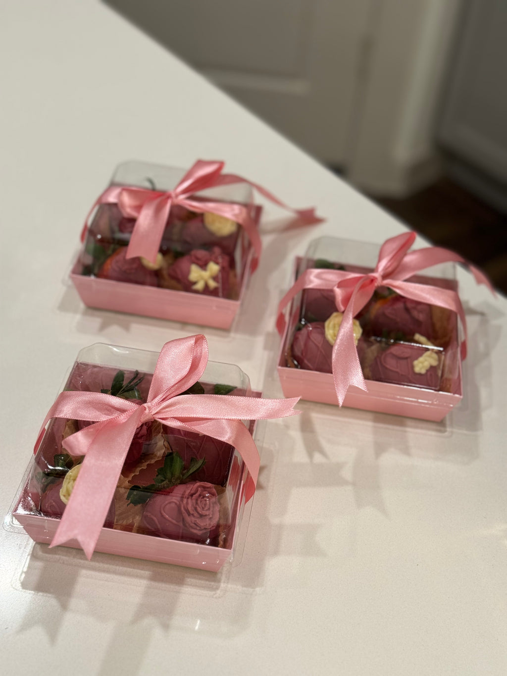 Milk chocolate covered strawberries